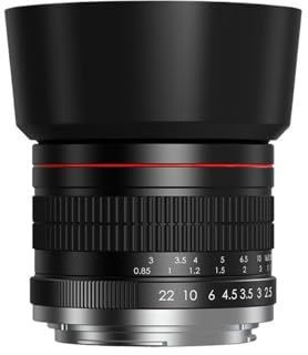 Objectif Portrait à Mise au Point Manuelle Compatible avec Canon EOS Rebel T7 T6 90D 80D 85 mm f/1.8(EF)