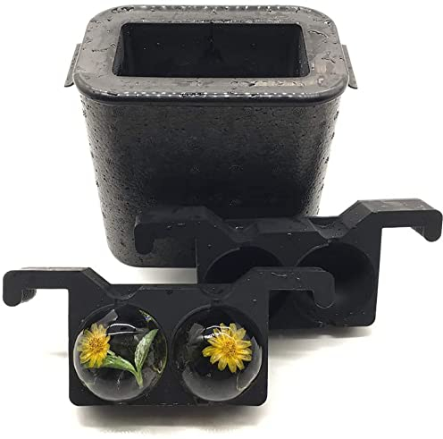 Crystal Clear Ice Ball Maker, Clear Ice Maker Machine, Clear Ice Spheres for Whiskey with 2 X 2.36in Ball Capacity, Ice Ball Maker for Homemade DIY