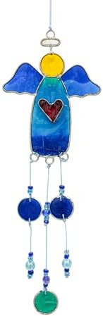 Angel Suncatcher 29cm (Blue/Turquoise)