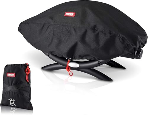 BARTSTR Cubierta para barbacoa impermeable 76 x 40 x 30 cm, 600D Oxford, cubierta para barbacoa Q200/Q240/Q100/Q1000 Series, resistente a desgarros y resistente al agua con protección UV, accesorios