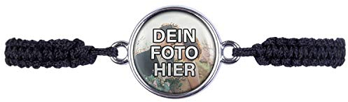 Mylery Armband mit Wunsch-Motiv eigenes Wunsch-Foto Bild oder Design hochladen Silber 16mm