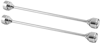 Larcele Kragennadel Geschäft Herren Anzug formelles Hemd Gentleman Kragen Stift Krawatte Stock Revers Silber Schmuck Broschen 2 Stück Set NSLZ-01 (Weiß)