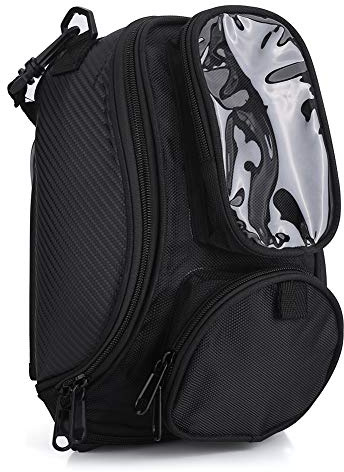 Kuuleyn Motorrad Magnetische Kraftstofftank Tasche, Schwarz Universal Motorrad Motorradfahren Starke Magnetische Wasserdicht Kraftstofftank Tank Wassertank Tasche