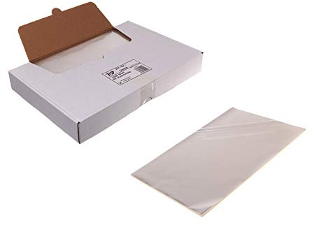 4.000 Stück PP Zuschnitte 20my glasklar 180 x 240 mm | Trennpapier | Einschlagpapier | HUTNER