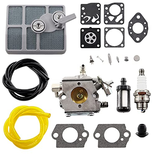 MCHNIC Vergaser mit Zündkerze Luftfilter Benzinchlauch für Stihl 030 031 032 AV 031AV 032AV 030AV Motorsägen # 1113 120 0602 Walbro WA-2, WA-2-1