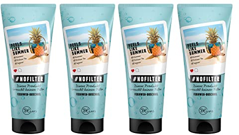 4er Pack Dresdner Essenz Duschgel Feels Like Summer 4 x 250 ml Duschbad vegan