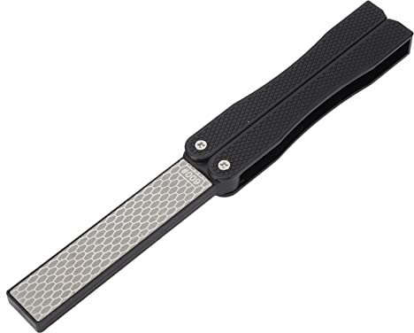Pierre à Aiguiser pour Couteaux Pliants Double Face, Aiguiseur de Couteaux de Poche, Pierre à Aiguiser pour Outils de Jardin Multifonctions