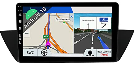 JOYX Android 10 bilradio passar BMW X1 E84 (2009–2015) – Bakkamera gratis – [2G + 32G] – 10,1 tum 2,5D – 2 Din – stöder DAB rattkontroll 4G WiFi Bluetooth Carplay Android Auto