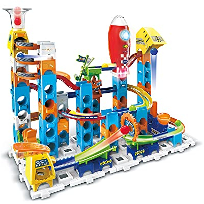VTech, Kunststoff - Marble Rush Rocket Set Electronic M100E, 80 Teile, 10 Bälle, Bauset, ab 4 Jahren, Unisex