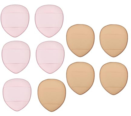 VOCOSTE 10 Stück Finger Puderquaste Mini Weiches Make-up Puderquaste Rosa, Teint
