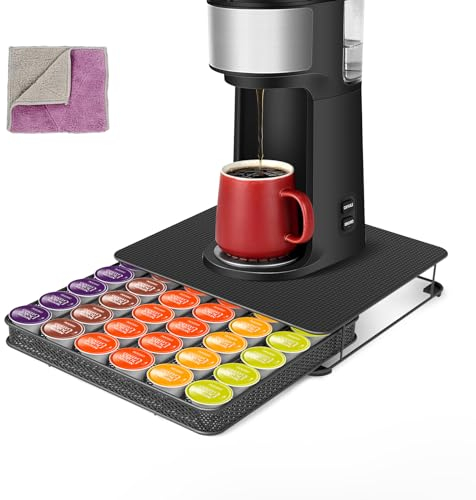 Masthome Porte Capsule pour Dolce Gusto, Rangement Dosettes Capsules 36 PCS, Porte Dosette Dolce Gusto de Café avec Support Antidérapante pour Cafés, Bars, Maisons et Bureaux