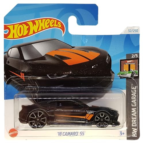 Hot Wheels - ´18 Camaro SS - HW Dream Garage 2/5 - HTB50 - Short Card - GM - schwarz - Mattel 2024-1:64
