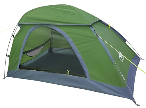 AYAMAYA Tienda de campaña para 1 Persona para mochileros, Tienda de campaña Ligera para una Sola Persona con tragaluz y Rejillas de ventilación Impermeables para Lluvia, fácil instalación, Tienda