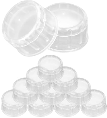 Amosfun 12 tapas de coctelera – Tapas de plástico para coctelera / Bo-ba Bubble Milk Tea Shaker Cup Cap Jugo Cups Covers Reemplazo para coctelera de 40 mm