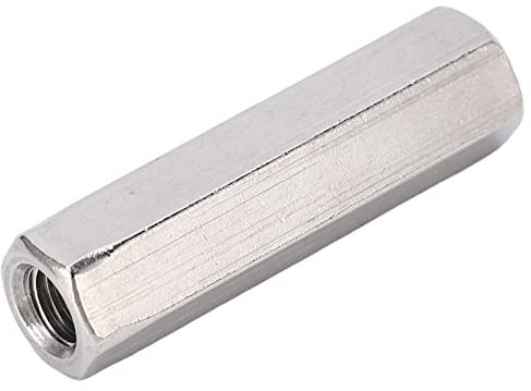 10 Stück Sechskant-Überwurfmutter, 3 8 Überwurfmuttern, Stangenüberwurfmuttern, Edelstahl 304, M8 X 1,25 13 L50 Mm, Geeignet Für Bolzen, Doppelkopfbolzen, Maschinenschrauben, Schrauben
