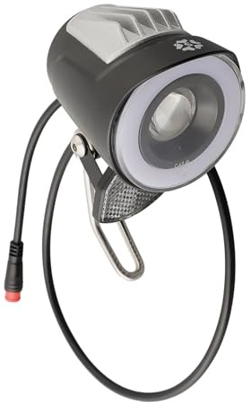 Bike LED Headlight, E-Bike Front Light, Electric 6-48V Tail Light Super Bright Front and Back Cycle Spotlight with 50cm Line and 2-pin Core Wire