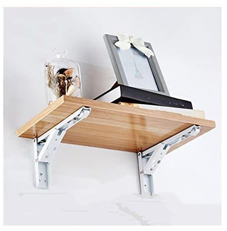 Regalträger 2 Stücke Falten-Regal-Halterungen Hochleistungs-Edelstahl-zusammenklappbarer Regal-Halterung Für Tischarbeitsplatzsparnis DIY. Klammer Regal-Bodenträger unsichtbar (Size : 14Inch)