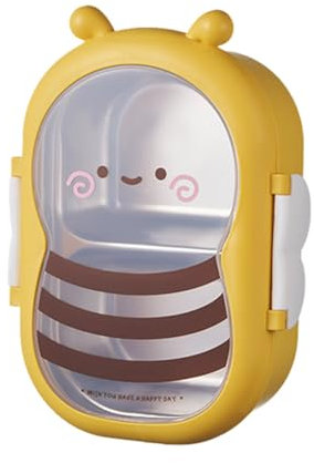 LICHENGTAI Portapranzo Scatola Bento Box con 2 Scomparti, Lunch Box Prova di Perdite per Bambini e Adulti, Porta Pranzo Ermetico Acciaio Inox per Lavoro Picnic Ufficio