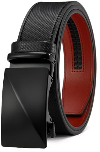 DOOPAI Automatik Ledergürtel Herren, Ratsche Gürtel, Breit 35mm, Größe Angepasst