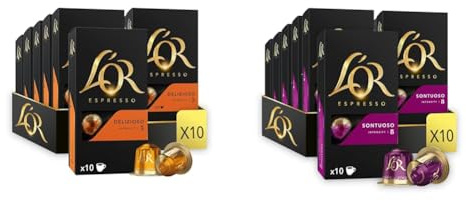 L'OR - Café Espresso - 200 Capsules (Delizioso, Sontuoso)