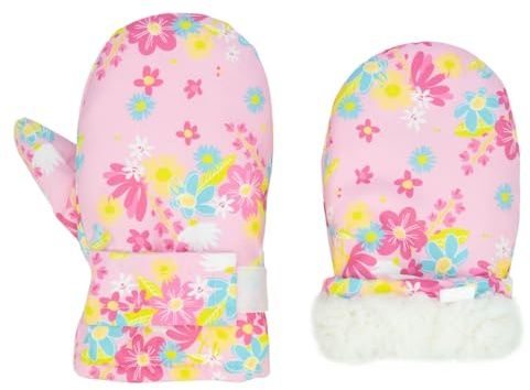 FORUHOO Kinder Handschuhe Wasserdicht mit Fleece Fäustlinge für Unisex Baby Winter