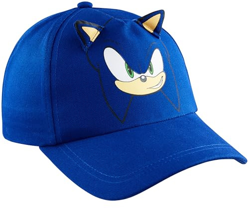 Get Trend Sonic The Hedgehog Cappello Bambino al Culmine Berretto Baseball Knuckles Shadow Tails Cappellino con Visiera Regalo Bambini (Blu Sonic)
