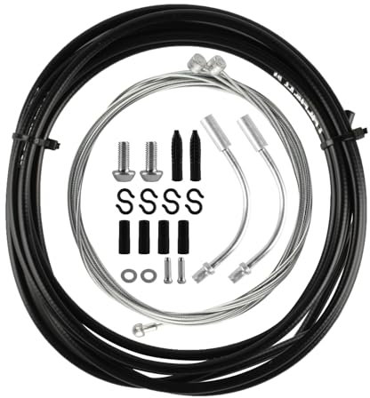 13 Set di Cavo Freno Bicicletta, Set Cavo Cambio Bicicletta Universale: Freno Ruota Anteriore e Freno Ruota Posteriore, Copertura Cavo Cambio, Cappuccio Terminale per Bici da MTB Bici BMX