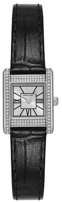 Emporio Armani Watch for Women, 20mm Quarz-Zweizeigerwerk mit Edelstahl- oder Lederarmband