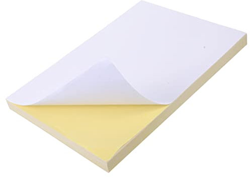 HAPINARY 100blätter Aufkleberpapier Bedruckbar Aufkleberbögen Für Drucker Etikettenpapier Klebepapier Papieraufkleber Matte Große Aufkleber