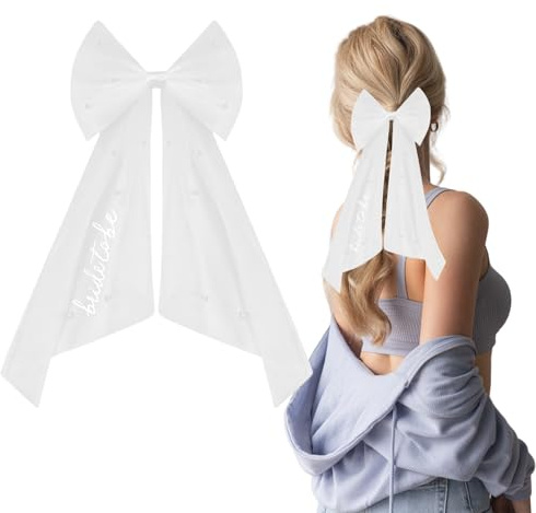 JGA Schleier Braut,Brautschleier Kurz Tüll-Schleier für Braut,Bride To Be Schleier,JGA Accessoires Frauen & Junggesellenabschied Frauen,Passend für Hochzeitsfotografie,Brautparty & Haarschmuck