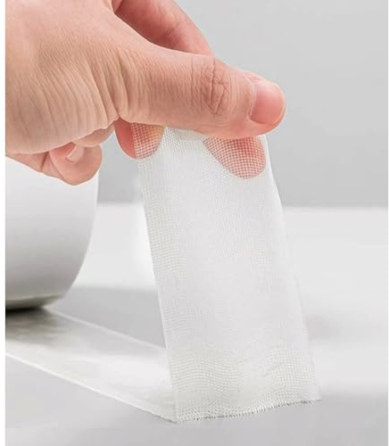 DBOO Extra Wide Double Sided Carpet Tape 2 Inches X 11 Yards Heavy Duty Rug Tape with Mesh Fabric Sticky Tape Residue Free for Rugs, Mats, Pads, Runners, Hardwood, Tiles, Laminates