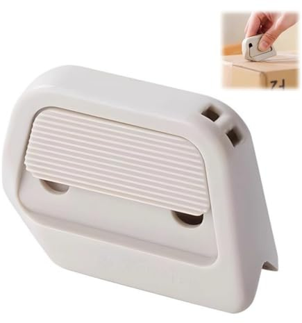 Mini Ceramic Paper Cutter, Safe Ceramic Box Cutter, Pocket Sized, Auto-Retractable, Stays Sharp Up to 10X Longer, Portable Compact Keychain Box Opener for Office Home DIY Crafts (White,One Size)