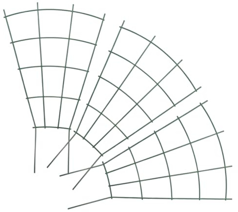 SEWACC 3 pièces Lot de Treillis Métalliques Verts pour Plantes Grimpantes Support Solide Intérieur et Extérieur Cadre de Fixation pour Pots et Jardin Installation Facile et Design