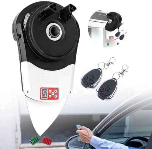 Steel Rolling Door Opener from, DC Power Garage Door Opener, Roller Door Opener for Garage Warehouse Store Barn Farm-Not Fit Flap