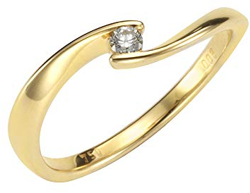 Orolino Damen Ring 750/- Gold Glänzend Brillant gelb 0,06ct. 067370084-2
