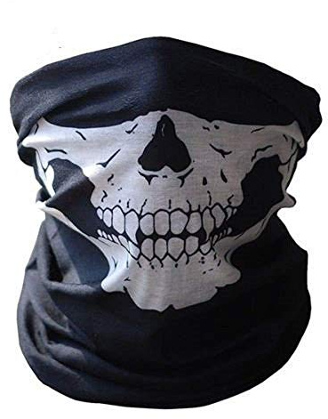 Cagoule coupe-vent demi-visage masque squelette militaire armée accessoire sportif tactique moto airsoft cyclisme déguisement horreur