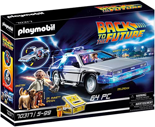 PLAYMOBIL Back to The Future 70317 Delorean mit Lichteffekten, Ab 6 Jahren