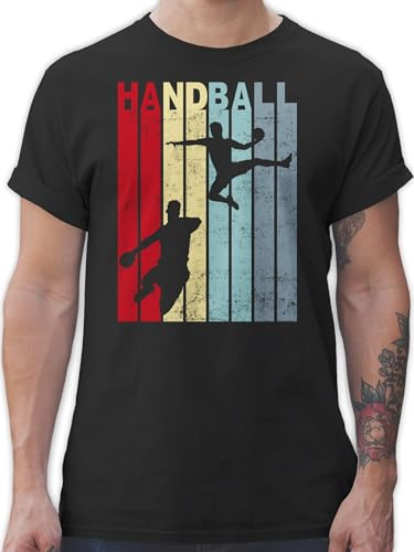 T-Shirt Herren - EM 2026 Trikot Ersatz - Handballspieler Geschenk Handball Geschenke I - XL - Schwarz - Herren+Handball+t-Shirt Handballer wm 2007 Shirt hanball Shirts halbball Funshirt Handball.