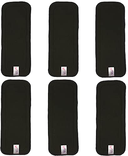 Littles and Bloomz 6 Windeleinlage, wiederverwendbar, anthrazit, BC6