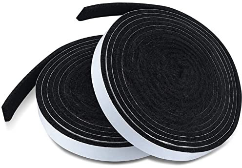 Carkio Raucher Dichtung Feuerfestes Band, Grill Dichtung Selbst Stick Filz, 2Pack 3/4 x 1/8 12Fuß Grill Dichtung Dichtung Band, Raucher Grill Band für Raucher BBQ Deckel