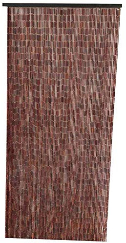 HAPPLiGNLY Gardinen Perlenvorhang Retro Reiner natürlicher Bambusvorhang hängende Schnüre Dekor Raumteiler Schlafzimmer hängender Vorhang 90 Stränge, anpassbar (Color : B, Size : 90x200cm)
