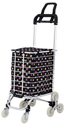 Carrello per Casse, Piega Carrello a Mano a Doppio Scopo 3 Ruote Carrello da Arrampicata per Scale con Carrello della Spesa Durevole Impermeabile (Color : #2, Size : 30 * 32 * 41Cm)