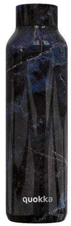Quokka SOLID BLACK MARBLE | TERMO BOTTIGLIA IN ACCIAIO INOX 630 ML
