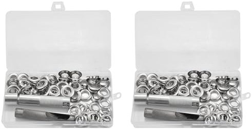 Pyugxab 200 Stücke Punch Ösen und Plane Markisen Zelt Plane Reparatur Kit Loch Öse Neu