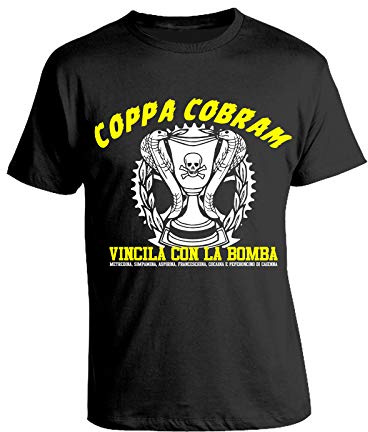 bubbleshirt T-Shirt Ragionier Ugo Coppa Cobram vincila con la Bomba - Film Cult Maglietta Manica Corta Taglie dalla S alla XXL
