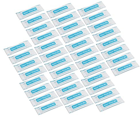 SEWOART 80 Bustine Di Sale Per Lavaggio Nasale, Miscela Fisiologica Solubile Rapida, Sale Per Pulizia Nasale Quotidiana Per Adulti e Ragazzo Ragazza, Adatto Per Uso Professionale e Ambienti Esterni