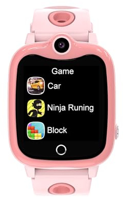 ELEJAFE Smartwatch barn, telefonklocka för flickor och pojkar, med GPS SOS, musikkameror