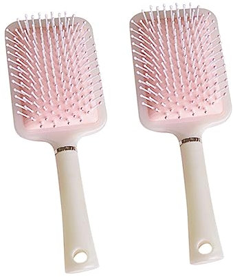 Healeved 2stücke Damen Haarkämme Ergonomische Entwirrungsbürsten Mit Massagefunktion Für Lange Lockige Haare Praktisches Styling-zubehör Perlrosa Für Zuhause Und Unterwegs