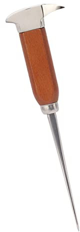 Ice Pick, Stainless Steel Wood Handle Ice Pick Ice Picks for Breaking Ice Ice Crusher Tool Ice Crusher for Home Kitchens, S Beverage Stores