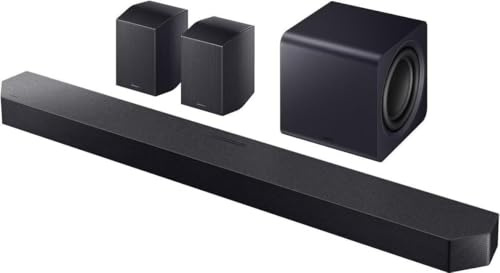 SAMSUNG Sound Bar HW-Q990F/ZF 2025 - Dolby Atmos Wireless, Q-Symphony,11.1.4 Channels, SpaceFit Sound Pro and Compatible with Voice Assistants